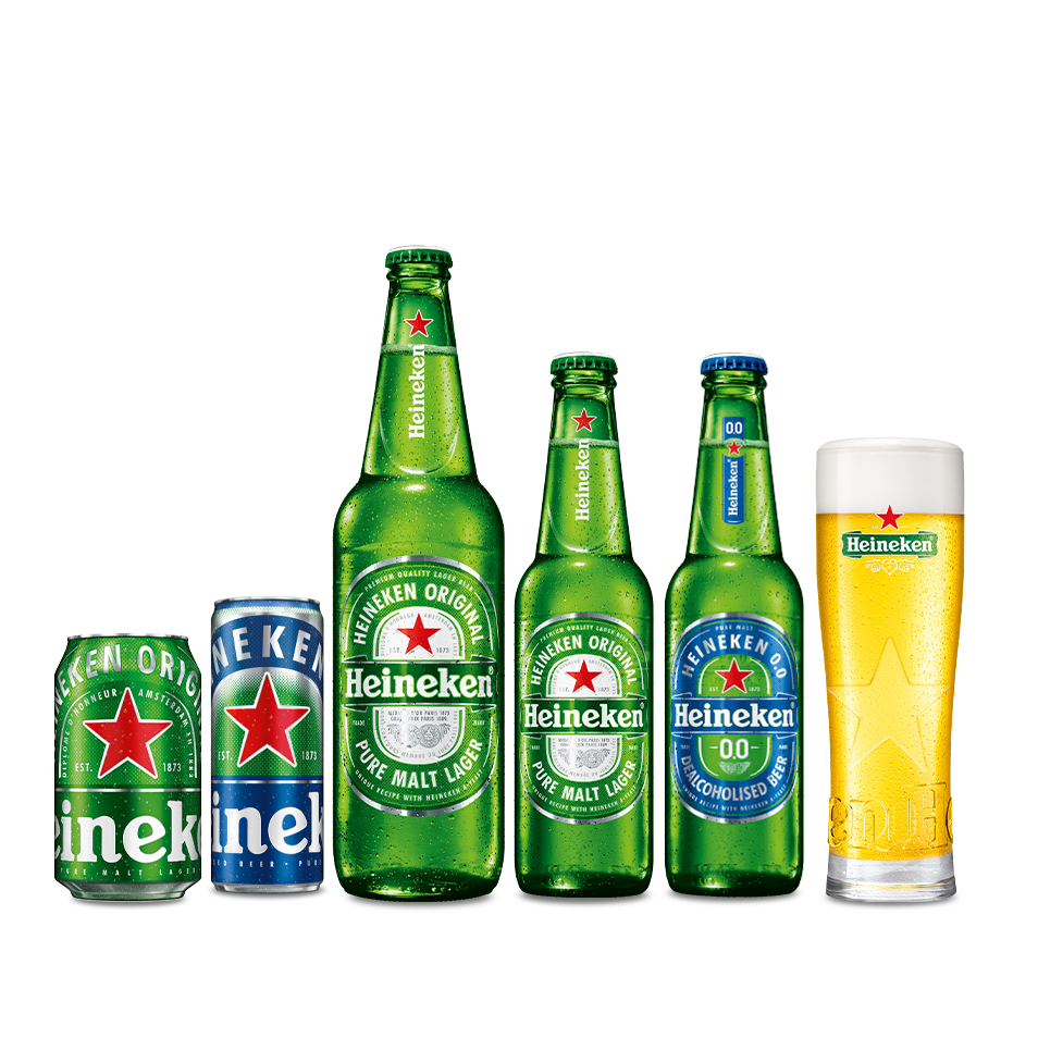 Heineken-Beer lineup